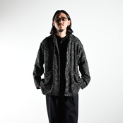 INTERIM(インテリム)TEXTURED DONEGAL BOUCLÉ DEADSTOCK HYPER BIG FLY FRONT SHIIRTS JACKET