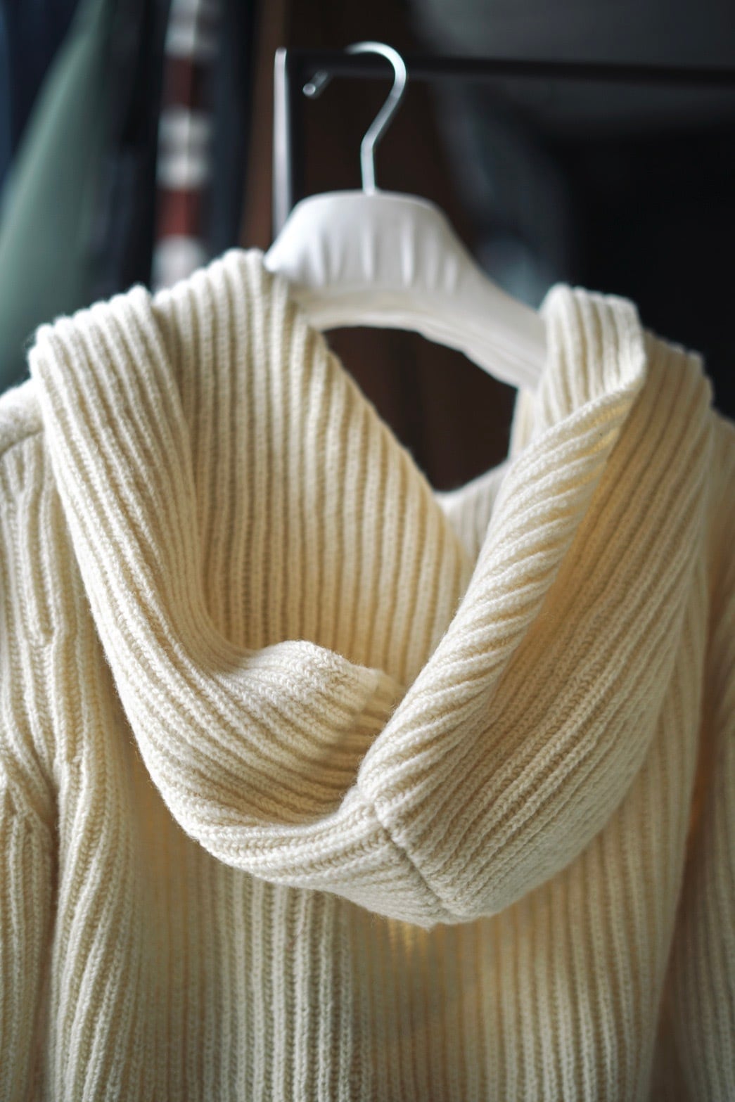 トップス FUMIKA_UCHIDA SHETLAND HOODED CARDIGAN 1b22254b4ab40145c894c62216bdaf