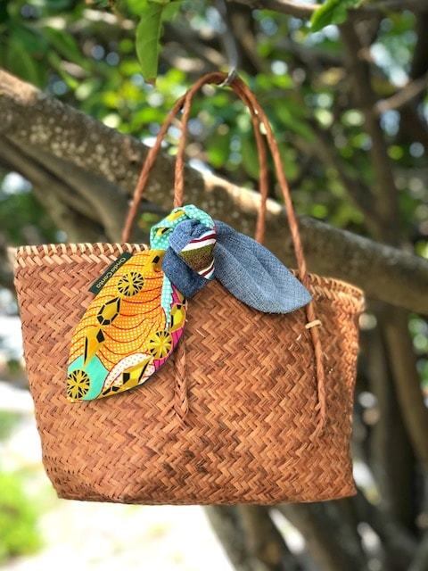 インドネシア カリマンタン島 ダヤック族ロタン編み背負籠 かごバッグ