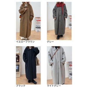 オールドマネースタイル ロングコート 4color W01360
