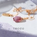 【042 Twilight Collection】 ピンクタンザナイト 鉱物原石 K18(18金)ネックレス 天然石 アクセサリー (No.3440)