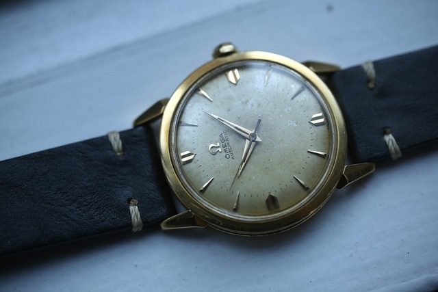 【OMEGA】 1954年製 オメガ Ref.2816 スパイダーラグ ブラウンエイジング ハーフローター 18金無垢 OH済み / Vintagewatch / Cal.354 / Solid gold