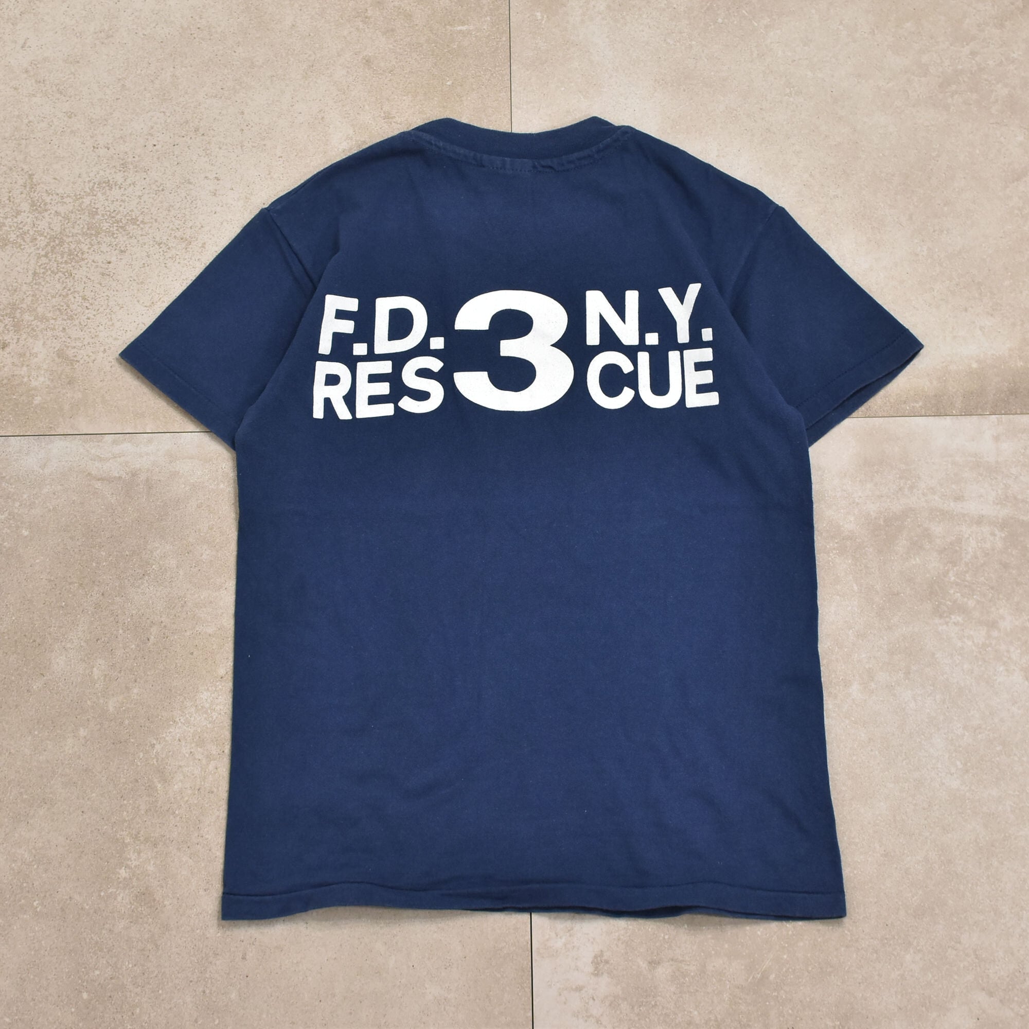 90s USA Hanes FDNY Rescue 3 printed T-shirt | 古着屋 grin days