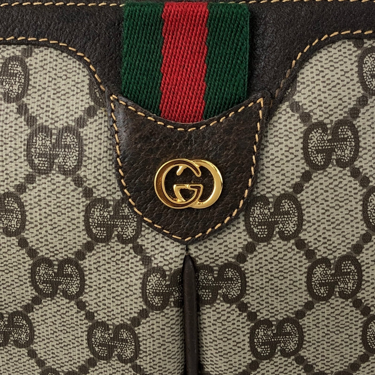GUCCI グッチ シェリーライン GG ショルダーバッグ ブラウン GGロゴ