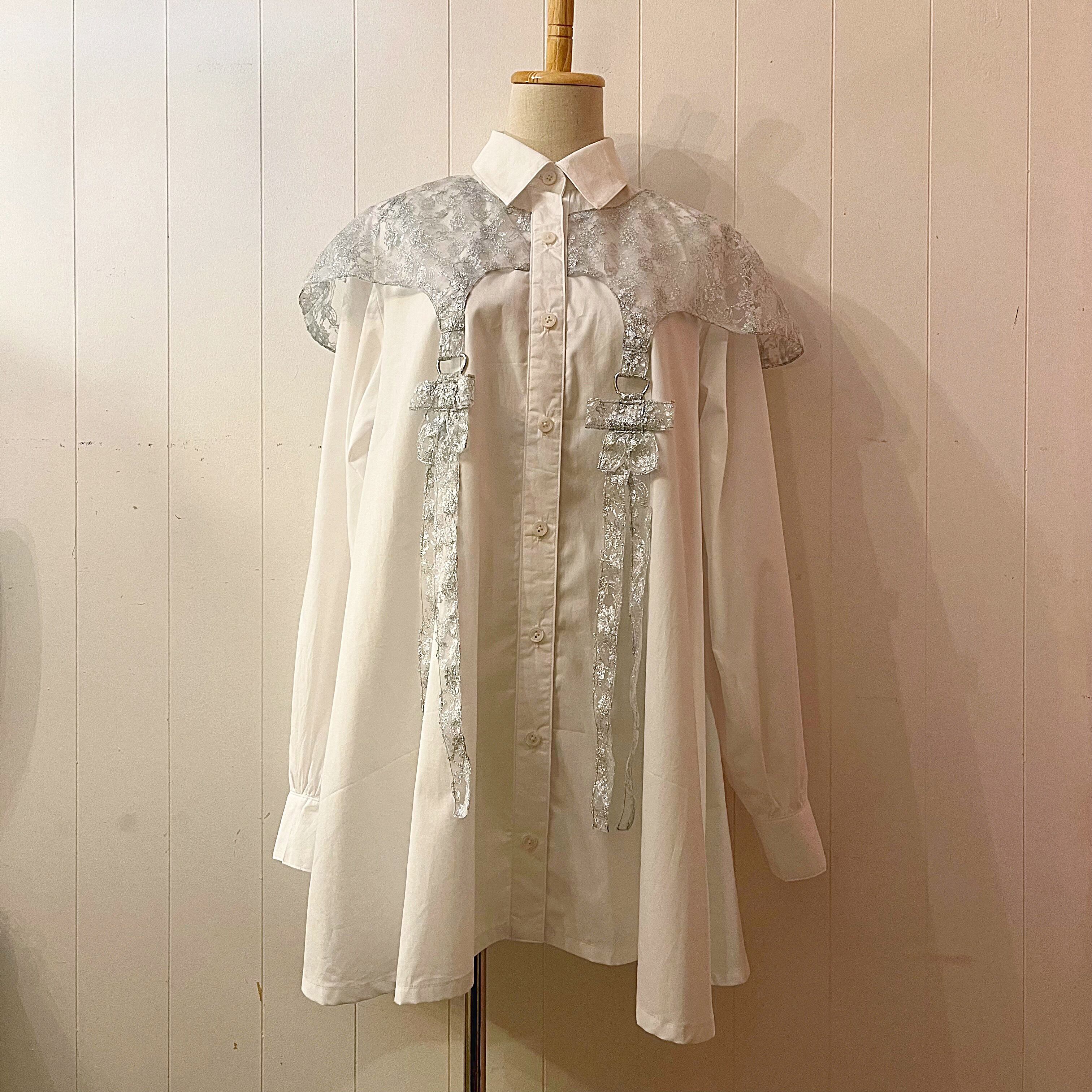 original : spark ribbon shirt mini one-piece