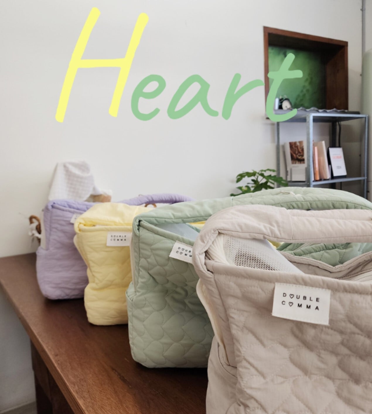 S/即納【DOUBLE COMMA】Heart Bag《4Color》 | haneulpet