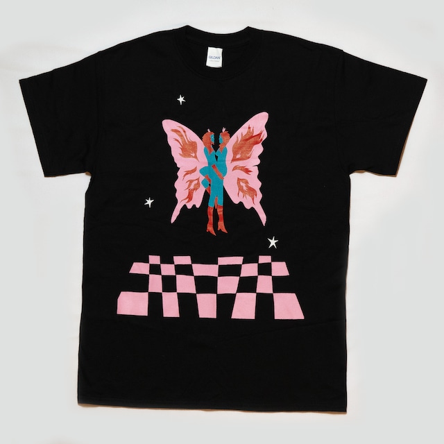 【T-Shirts】"mariposas" T-Shirts [Black] Design by SOMER STAMPLEY