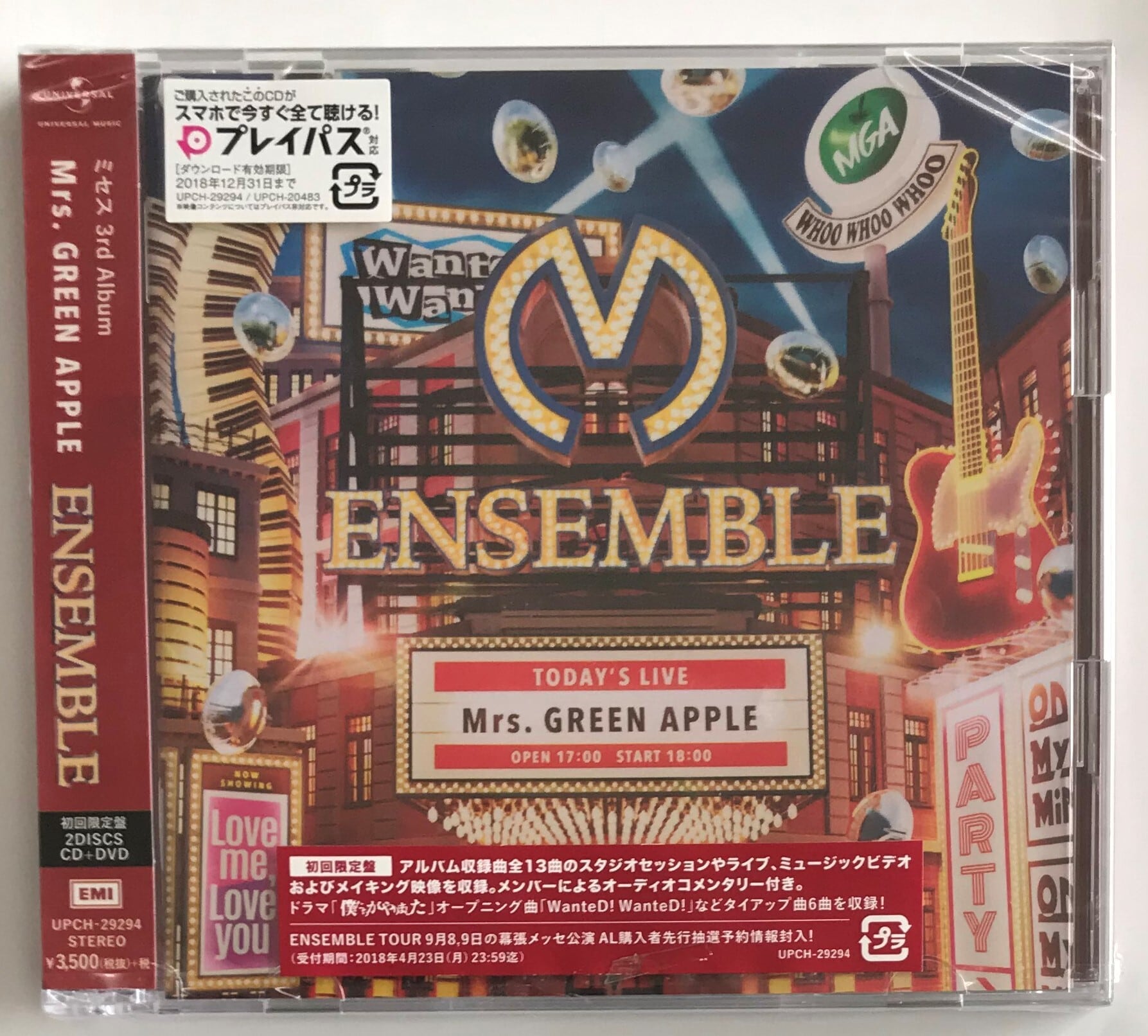 Mrs. GREEN APPLE　ENSEMBLE 初回限定盤(DVD)　ミセス