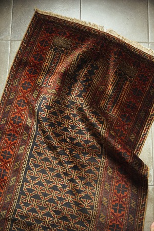 811 -Vintage Baluch prayer rug