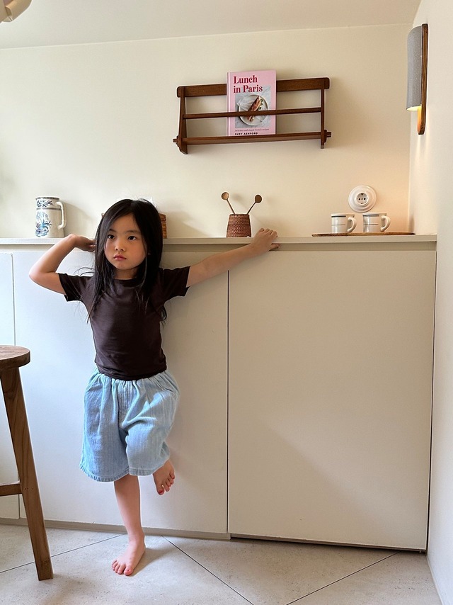 [予約][送料無料]《pepper》Soft Jeans Shorts(kids)12