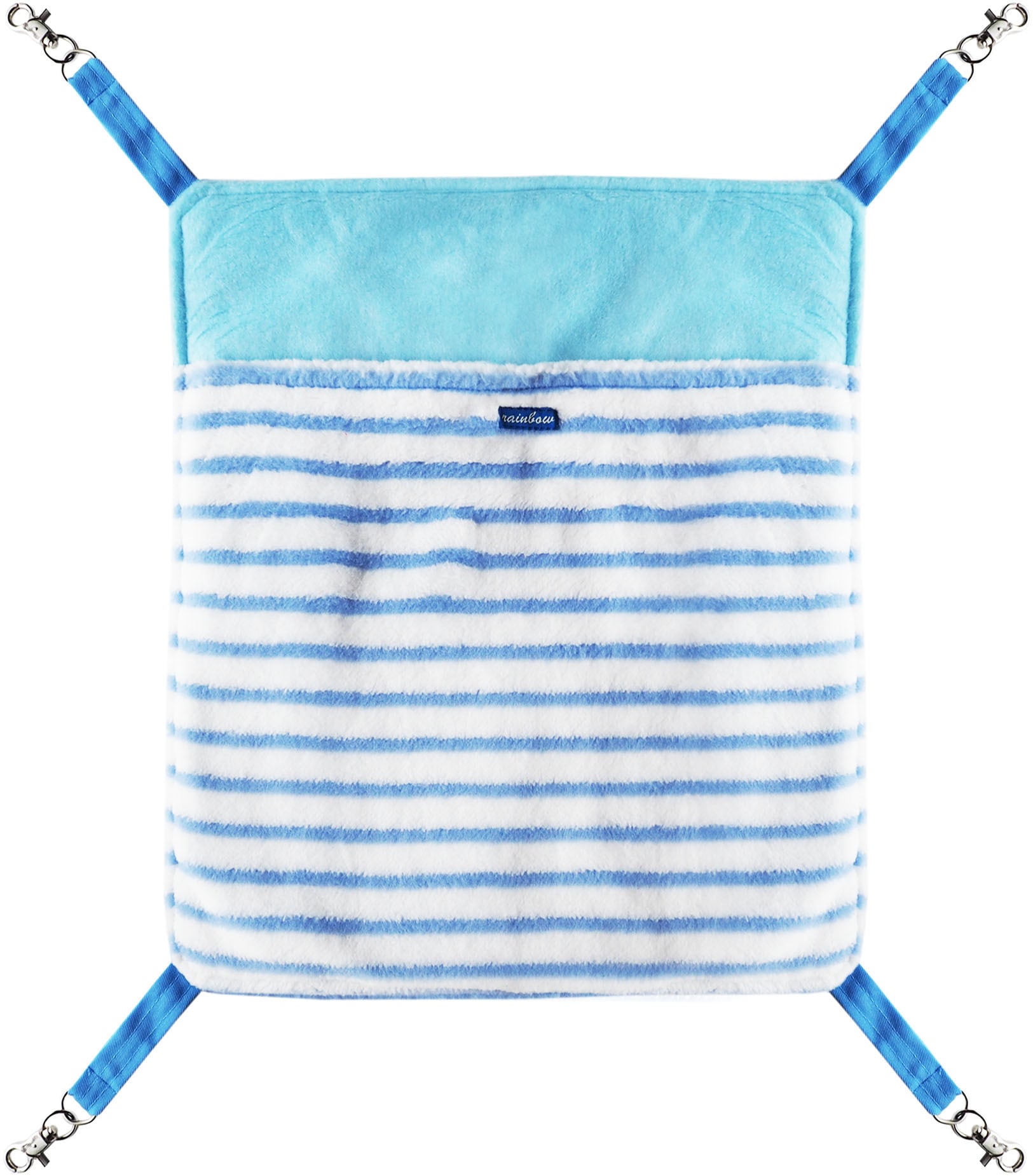 【フェレット】あったかボーダーハンモック レッド/ブルー/グリーン