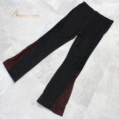 社交ダンス 衣装 パンツ ズボン ボトムス スカート レッスンウェア 女性用 レディース オールシーズン 黒 赤 ICHIOKU イチオク ブラック系 レッド系 水玉 ドット 編み上げ フェス コスチューム 舞台衣装 ダンスウェア ストレッチ 軽量 カジュアル おしゃれ スポーツ ダンスパフォーマンス セットアップ ファッション 体型カバー