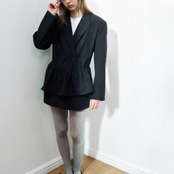 Fleur Brodé Peplum Jacket F0568
