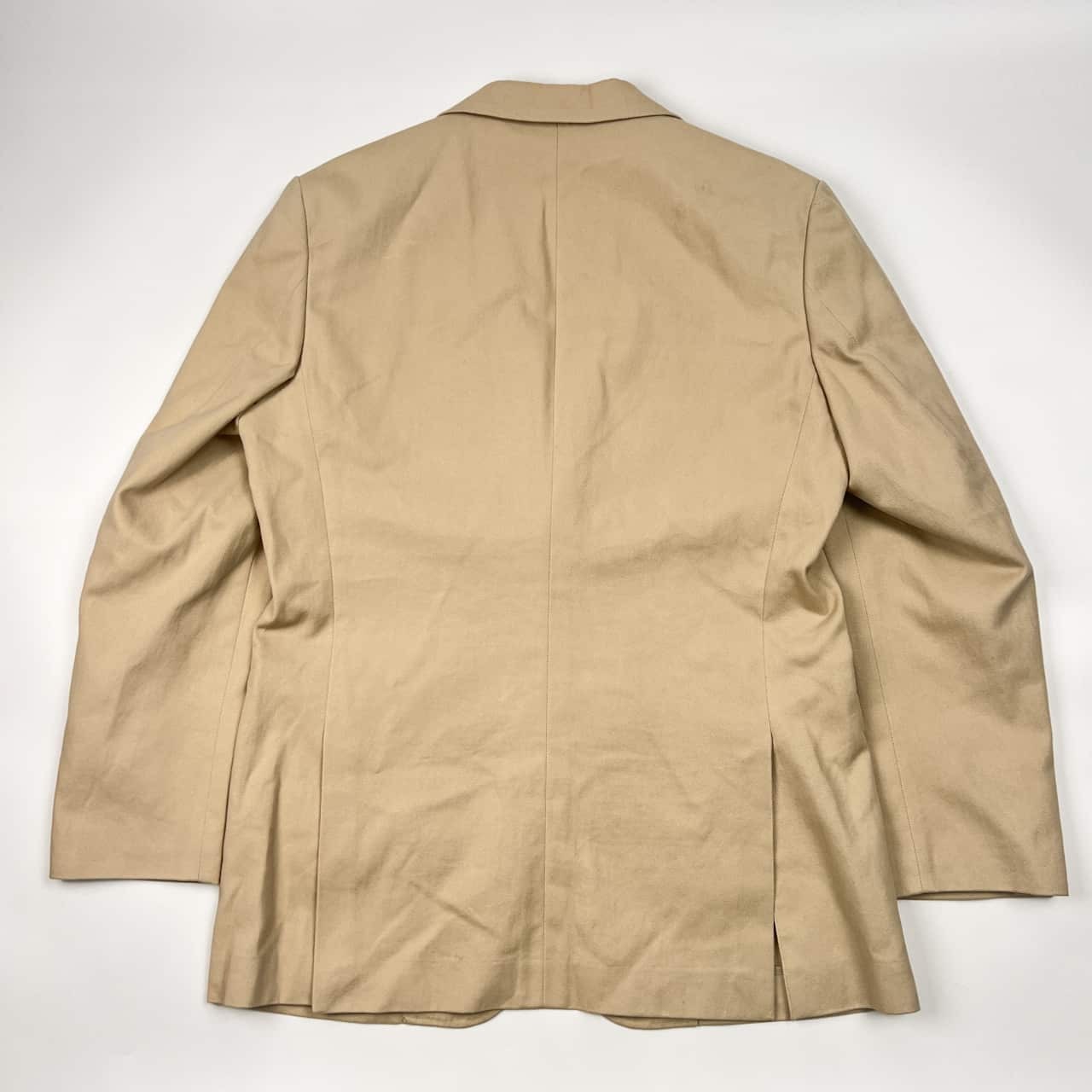 VAN JAC ヴァンヂャケット 背抜き 段返3B コットン テーラードジャケット ブレザー LL/ライトベージュ系 メンズ