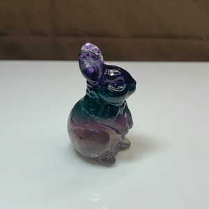 7.可愛いうさぎさん☆カラフルフローライトうさぎさん