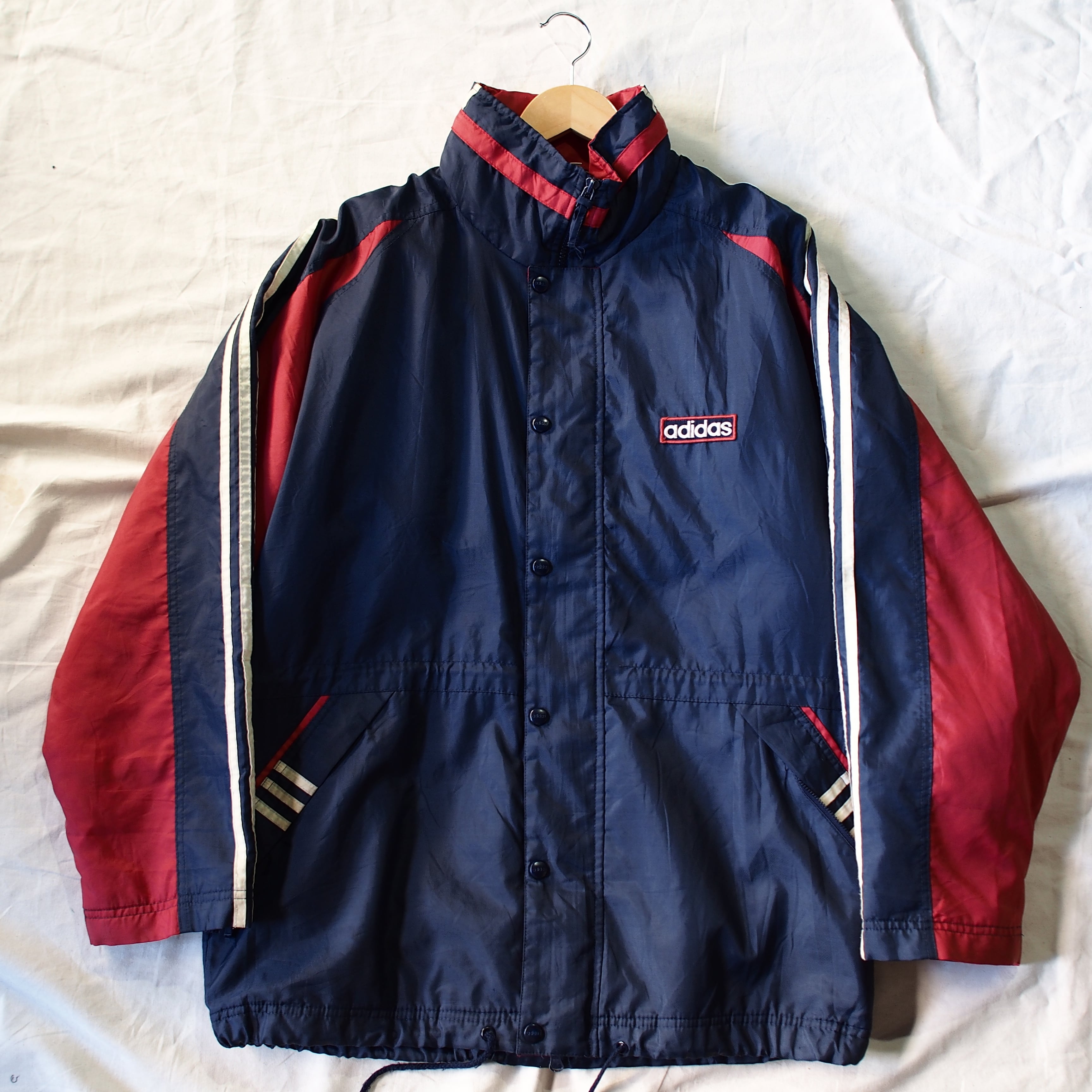 1990's Adidas Nylon Football Over Coat アディダス Oasis