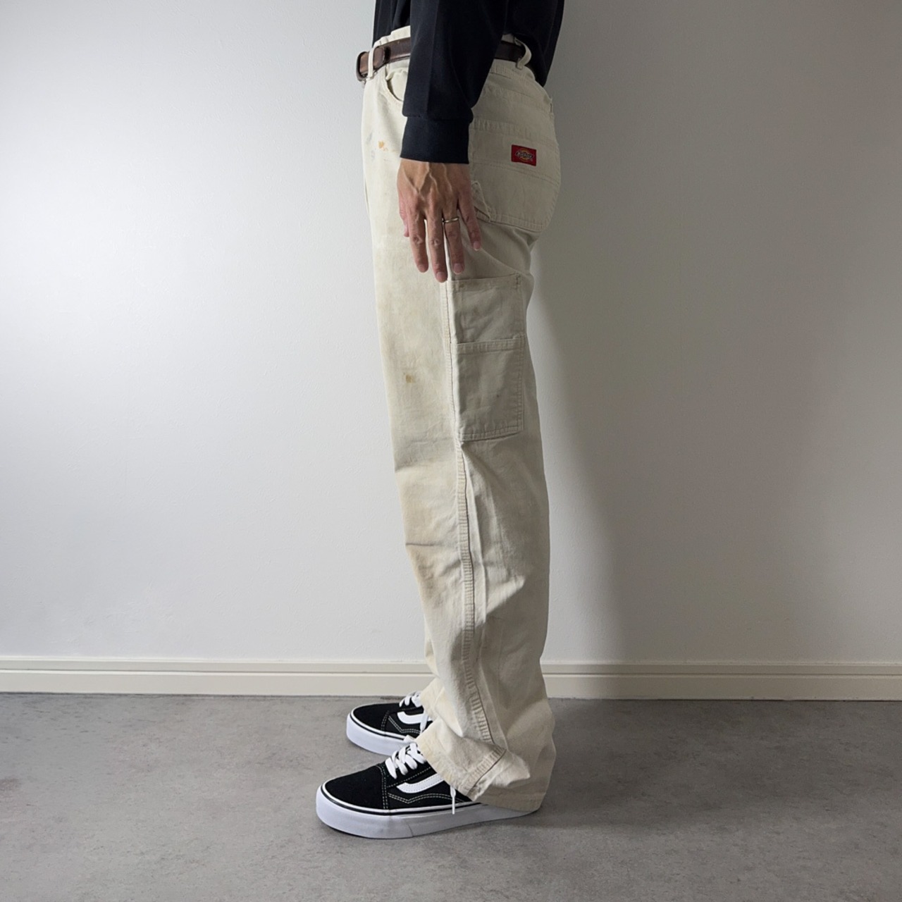 Dickies Distressed Painter Pants Natural White W34L31.5相当 古着 - 16