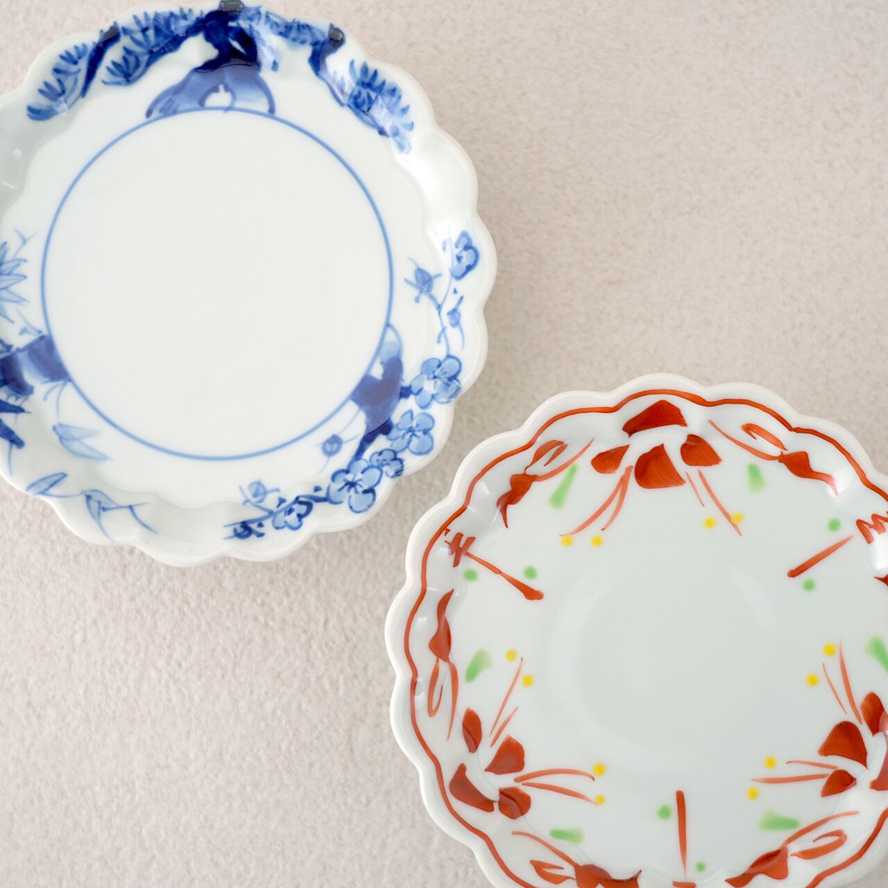 皓洋窯］フラワーコンポートS（赤絵万暦・松竹梅） | フラッグス