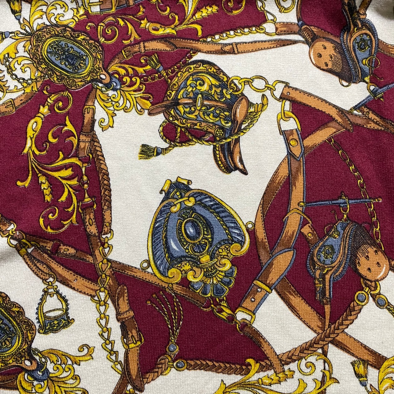 ROBERTO CAVALLI scarf pattern knit cardigan