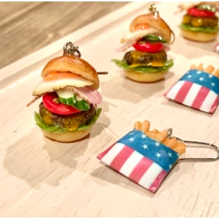 ⌘ ハンバーガー ⌘ ピアス | anzy