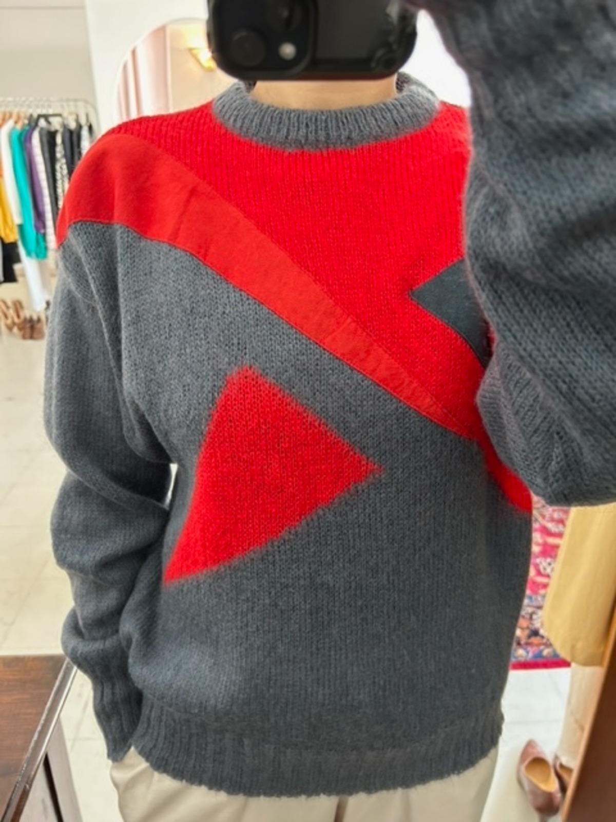 Signify Knits vintage geometry kid mohair knit | mean