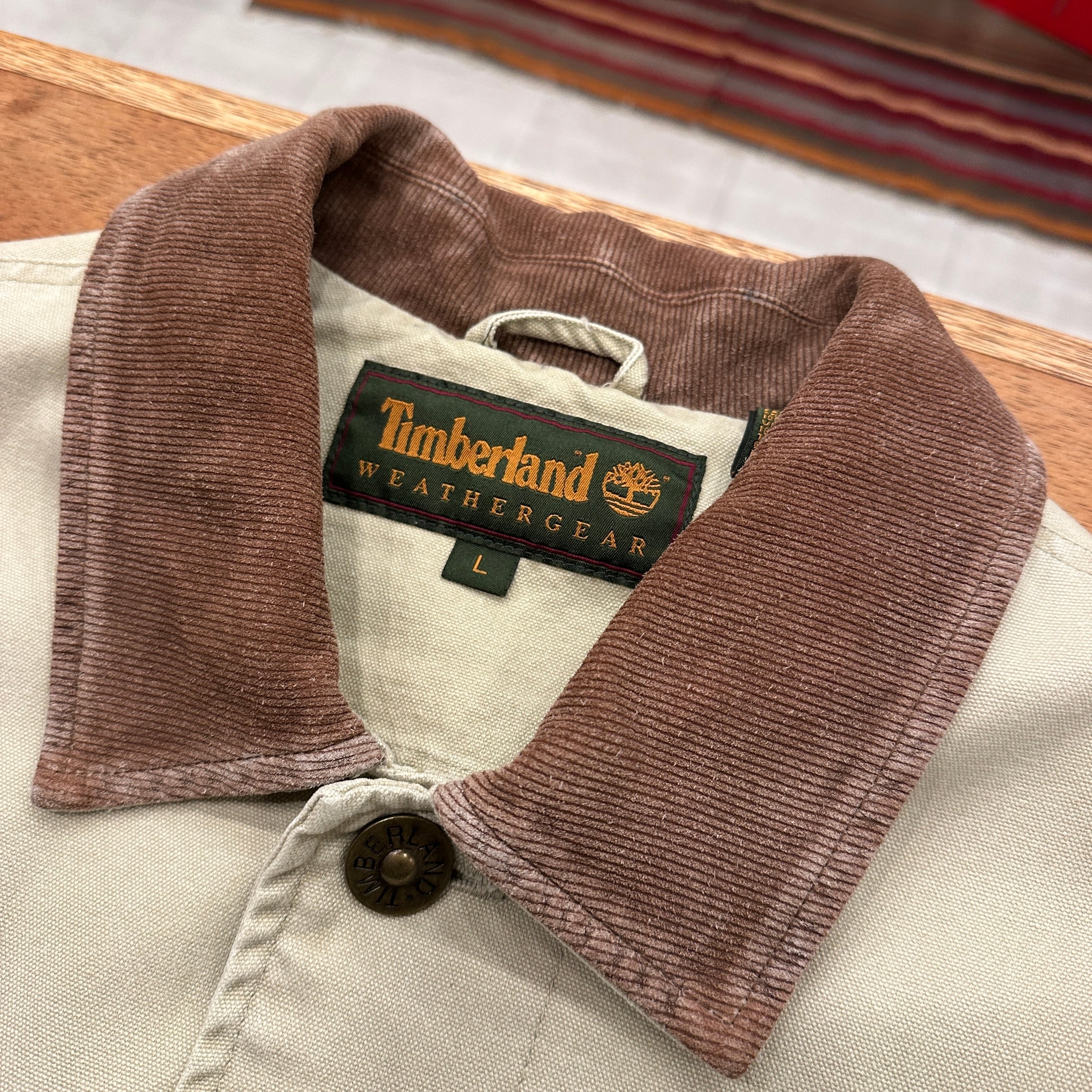 TIMBERLAND 襟CORDS JACKET BEIGE 1999s OLD ⑧ | safarionline