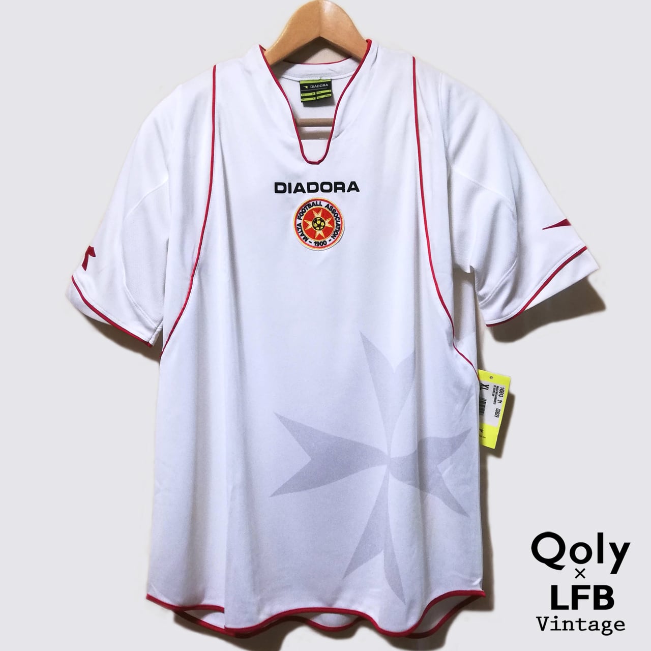 マルタ代表 2007 Diadora アウェイ半袖 ユニフォーム（インポートXL