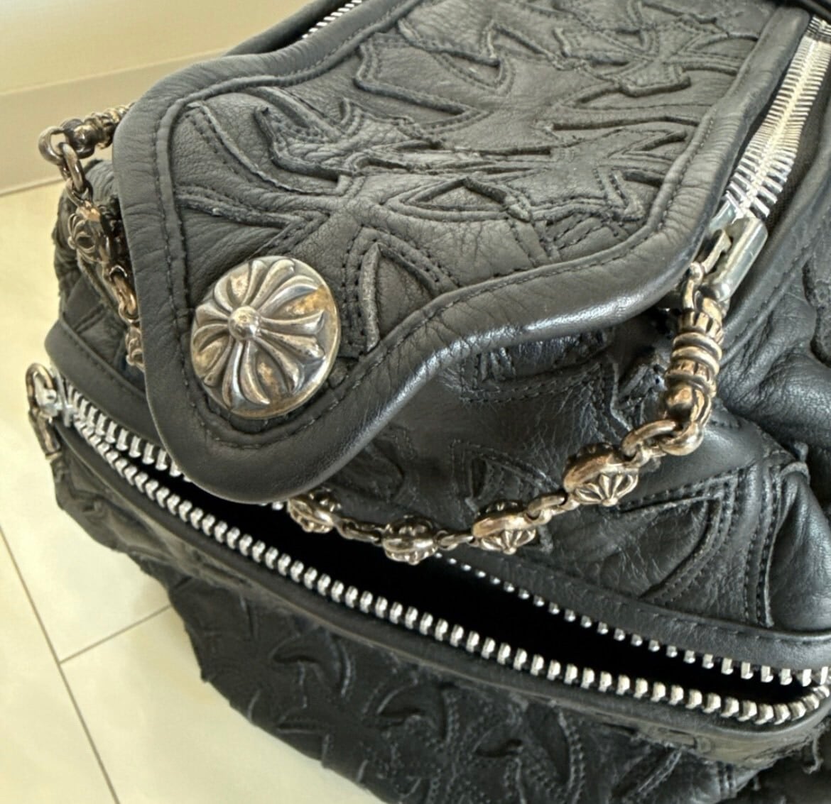 CHROME HEARTS クロムハーツ ダッフルバッグ ジムバッグ セメタリー