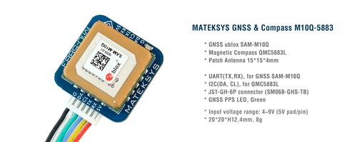 MatekSystems GNSS＆COMPASS M10-5883