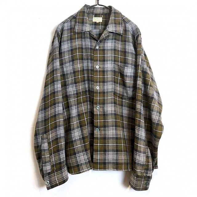 【Abercrombie & Fitch】Vintage Loop Collar Plaid Shirt【1960s-】