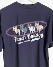 【試作品(新品未着用)】Let's play BULL Tシャツ_ネイビー×ホワイト(Mサイズ)