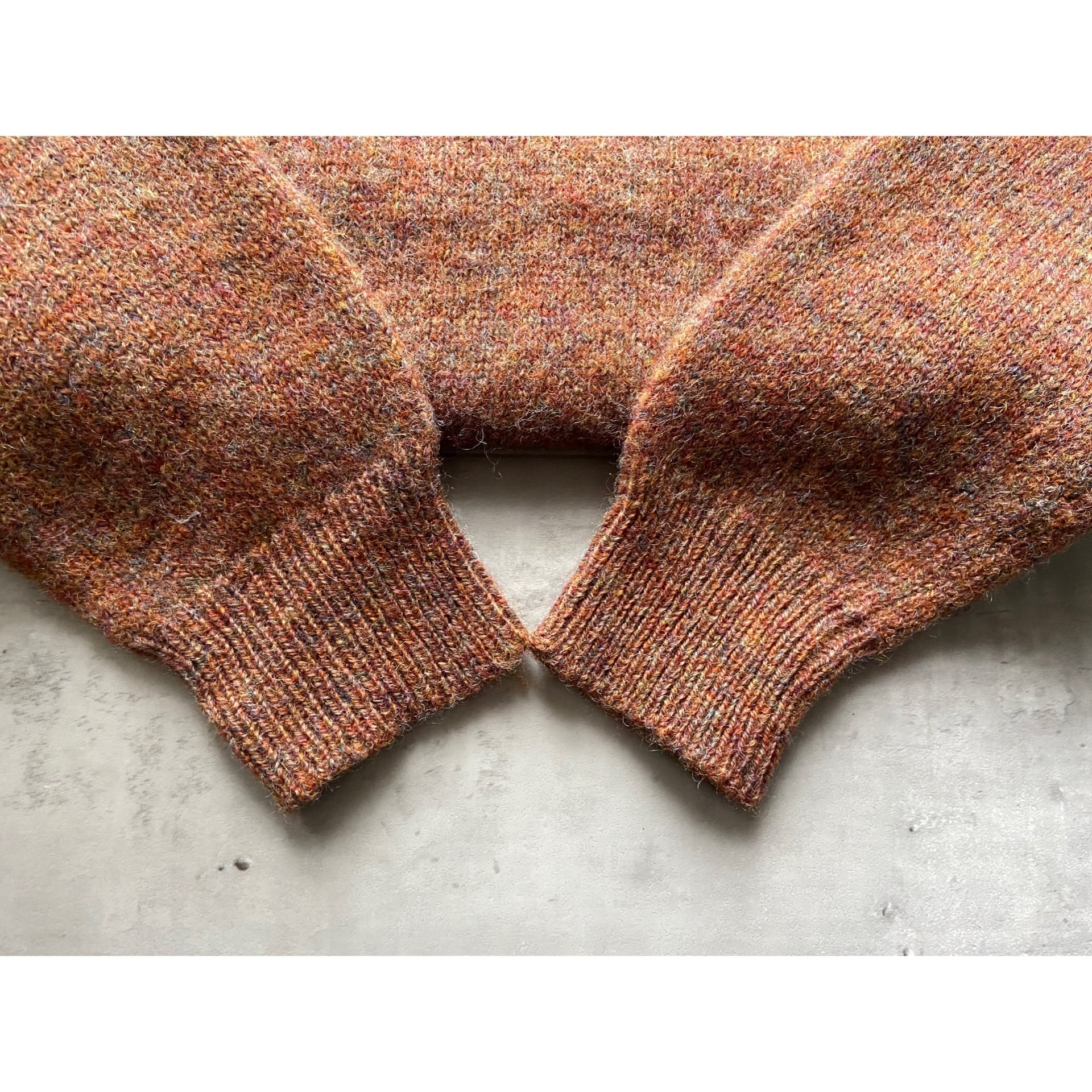 NeuYokes　50s-60s　英国製　vintage　“SHETLAND　sweater　ヴィンテージ　l/s　alan　WOOL”　シェットランドウール　アランペイン　ニットセーター　paine　knit