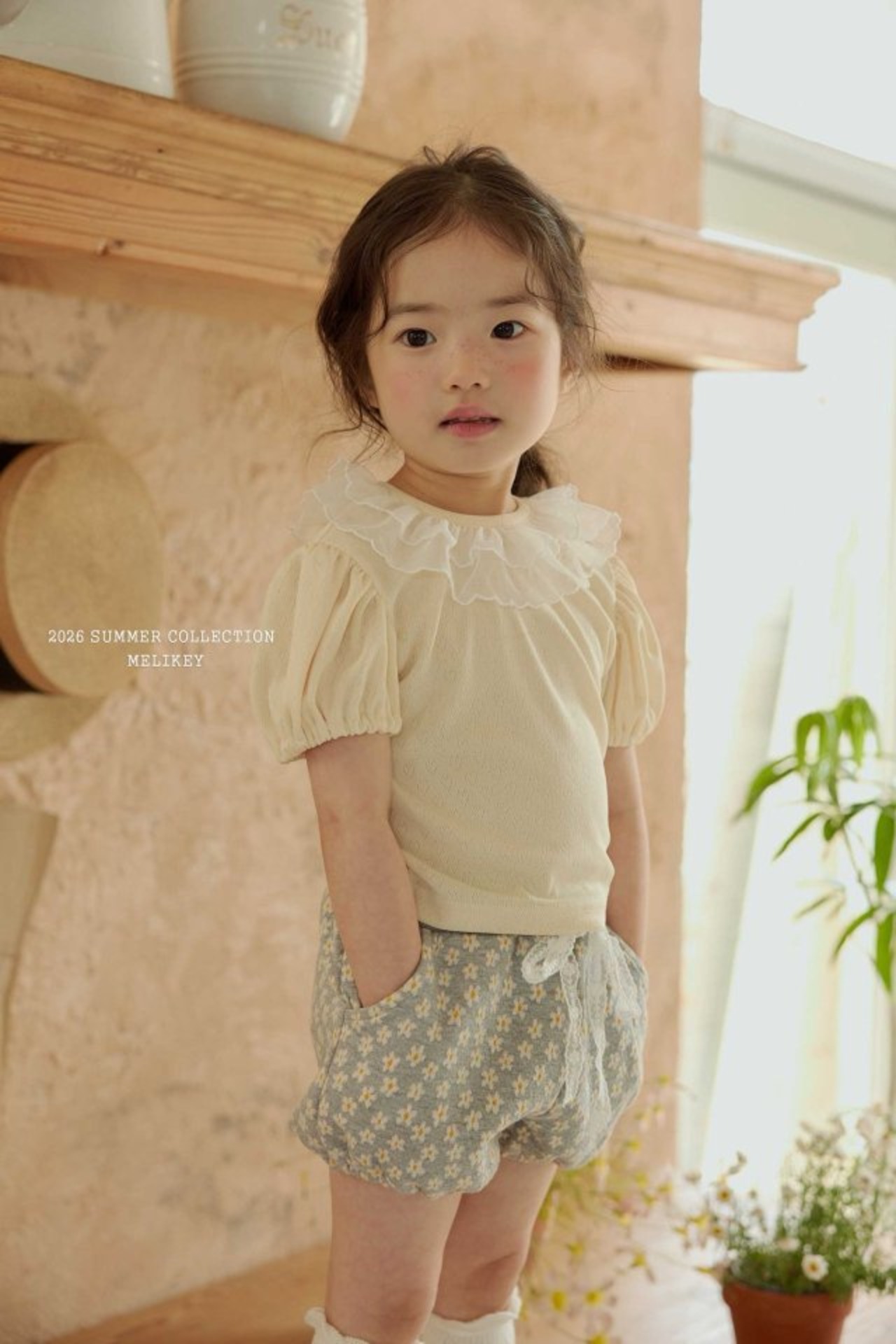 [MELIKEY] Mini Daisy Pants / [미라이키] 미니데이지팬츠