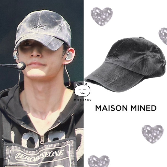 ★ZEROBASEONE ジウン着用！！【MAISON MINED】PINCH WASHED CAP - 2COLOR