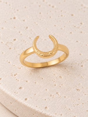 316L hawaiian horseshoe ring #r14