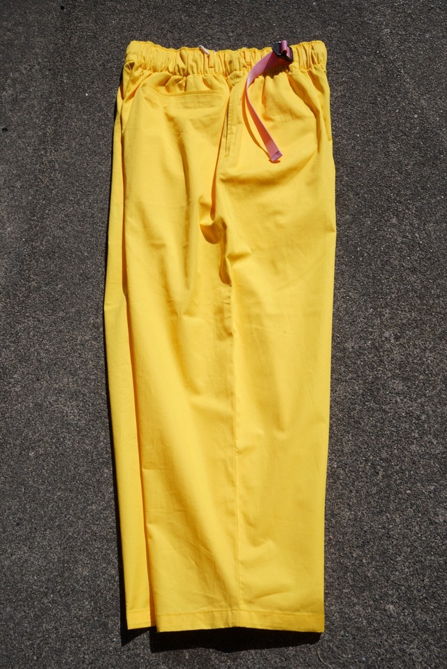 REVERBERATE / BELTED TROUSERS TYPE 3 (LIGHT YELLOW)