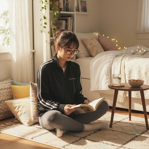 Flag of Diver-スムース ラグランスリーブ トラック ジャケット(ブラック)