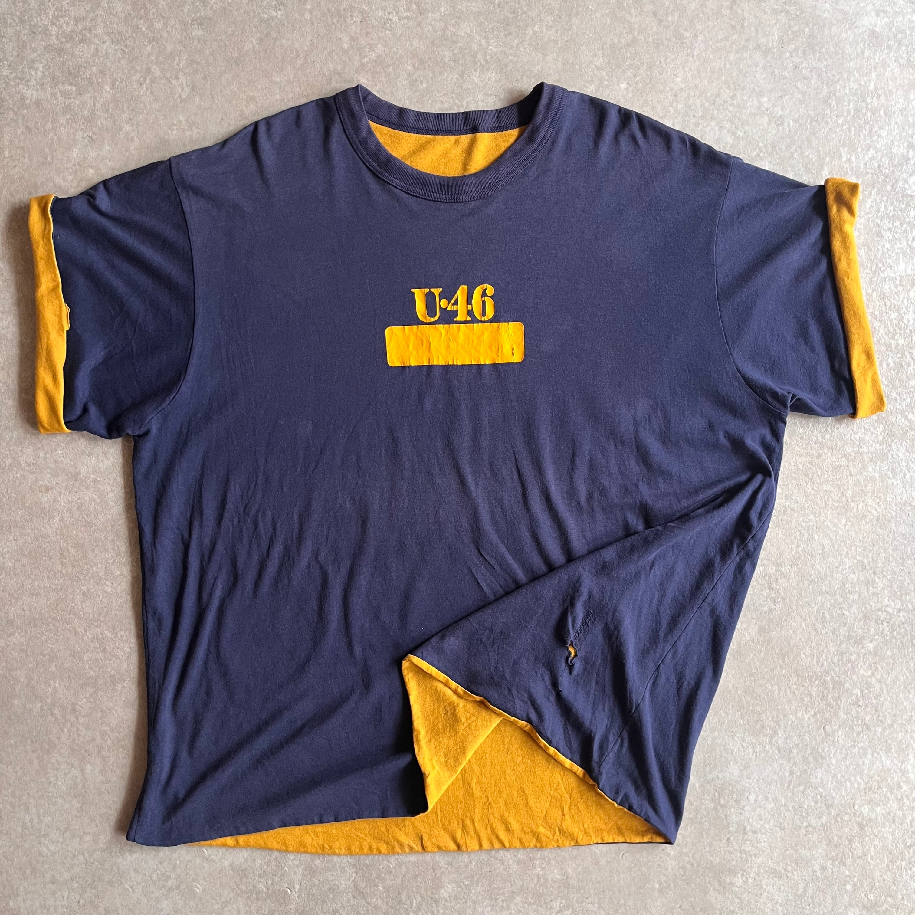 1980s ”U‐46” Double Face Tee XL H105