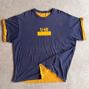 1980s ”U‐46” Double Face Tee XL H105