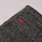 le coq sportif GOLF ルコックスポーツ ゴルフ ヘリンボーン ラップスカート 9/ブラック×ホワイト ウール混 レディース