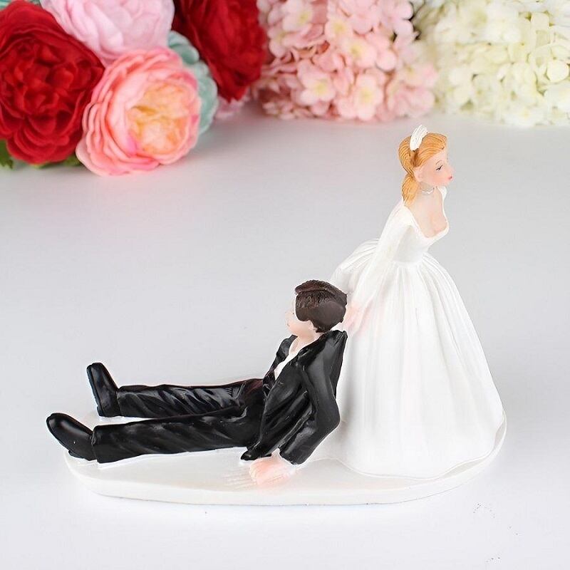 送料無料】ウェディング ケーキトッパー 結婚式 おしゃれ 樹脂 楽しい