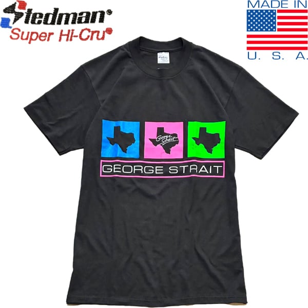 1点物◇USA製ビンテージ80sシングルステッチ黒プリントTシャツ古着