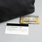 プラダ ショルダーバッグ ブラック ナイロン レザー ヴィンテージ