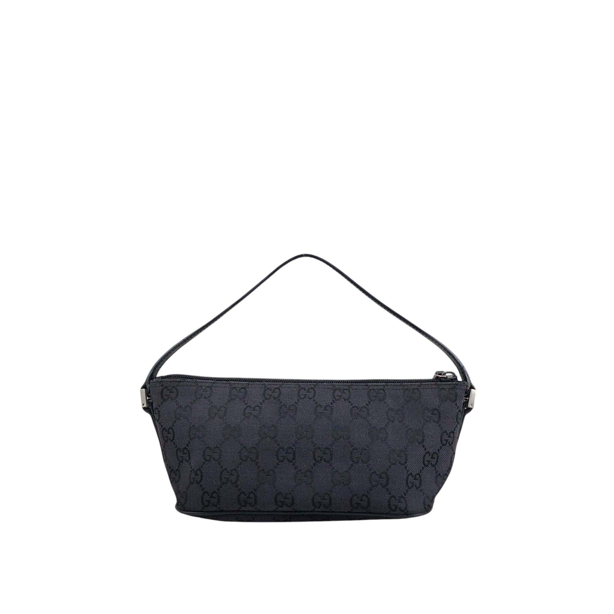 GUCCI グッチ GG ハンドバッグ ブラック キャンバス ミニバッグ