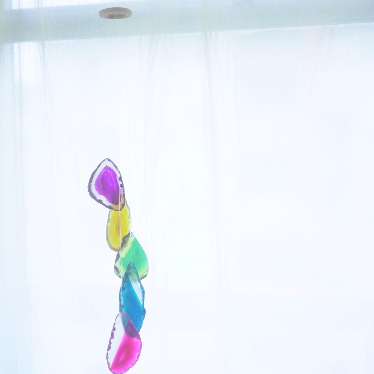 Rainbow Beach 04 - アゲートヒーリングチャイム / Agate Sun Catcher Wind Chime 620