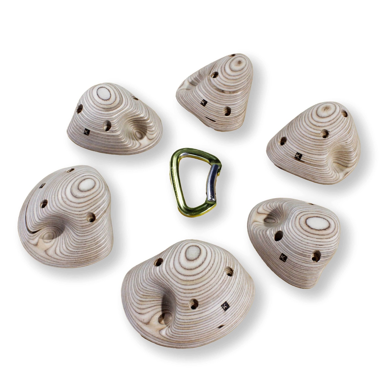 【木製クライミングホールド】SYMMETRIC PINCH-3 6P