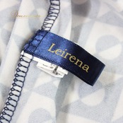 【美品 社交ダンス衣装】上下セット レッスンウェア 練習着 leirena レイリーナ 紺 白 ネイビー ホワイト バイカラー 上品
