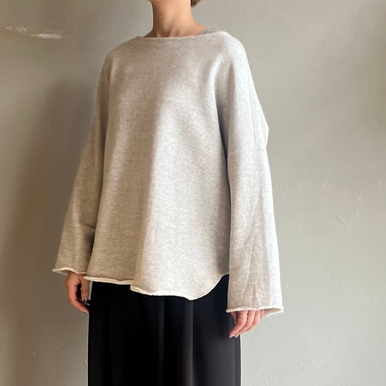 【 cafune;】裏毛カットソーワイドプルオーバー