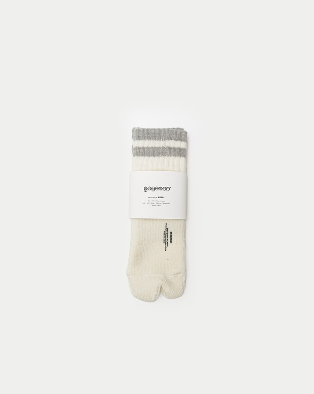 Merino Ankle Tabi Socks / WHITE 1P