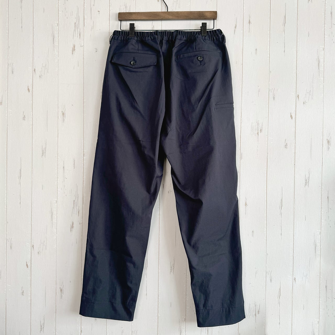 ONE TUCK STRETCH PANTS -NAVY- | 8G SHOOT WEBSTORE